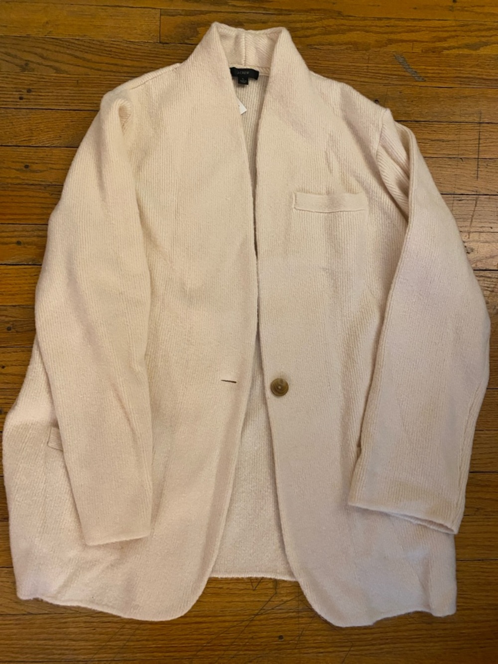 J. Crew cream Open Blazer Cardigan